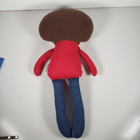 Holly's Dollies Handmade Custom Doll Male Named Lincoln Denim Legs Red Top - Picture 2 of 5